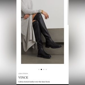 Vince Cabria Lug Sole Over-the-Knee Boots
